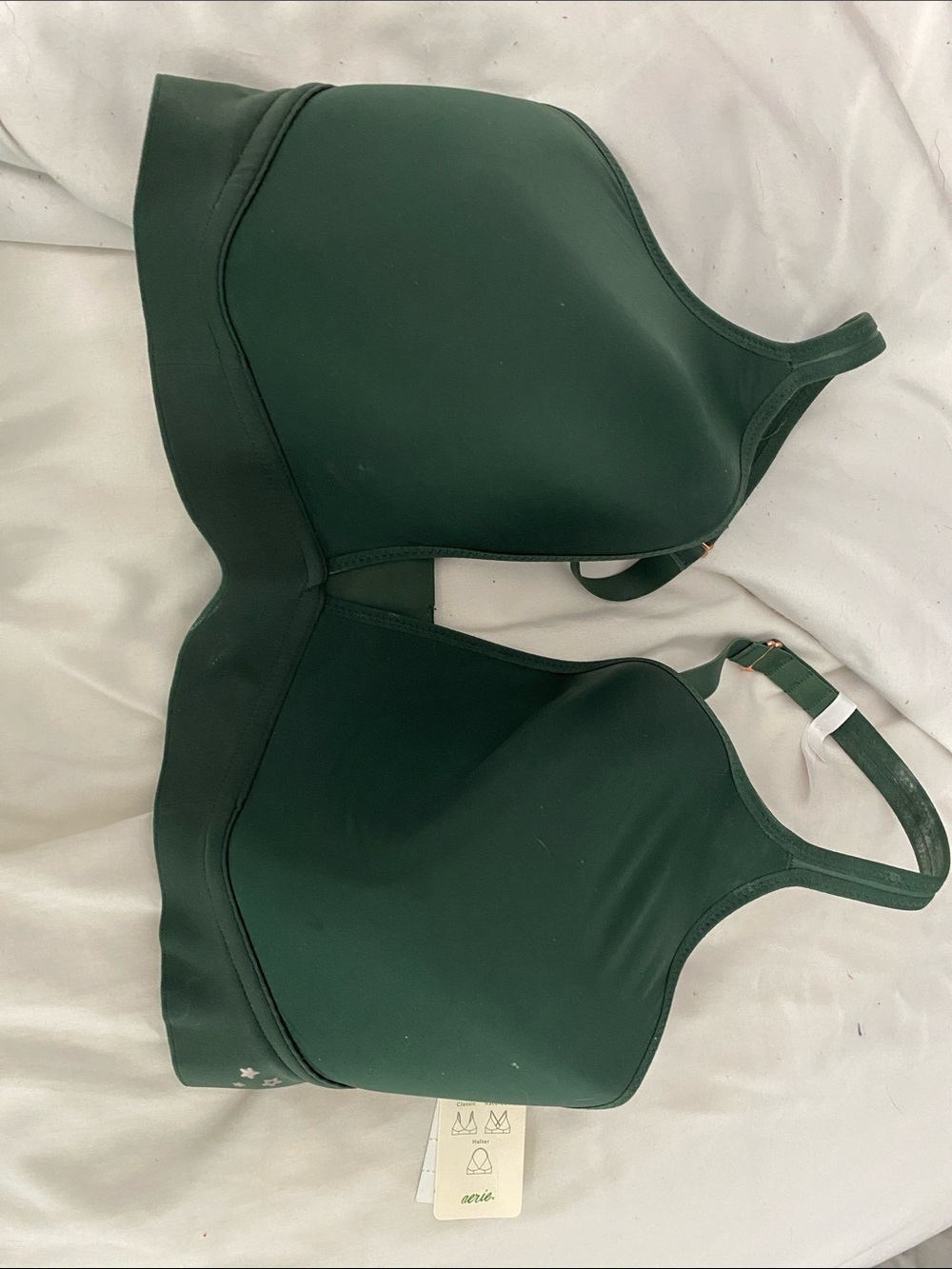 aerie Smooth T-Shirt Bra - Deep Green